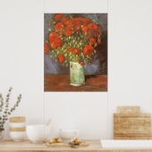 Vincent van Gogh Stilleven Vaas met rode klaprozen Poster (Keuken)