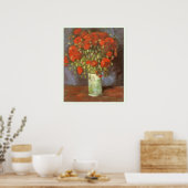Vincent van Gogh Stilleven Vaas met Rode Klaprozen Poster (Keuken)