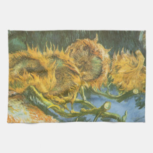 Vincent van Gogh - Stilleven: Vier afgesneden zonn Theedoek