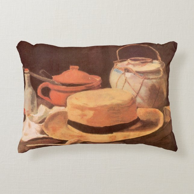 Vincent van Gogh - Stilleven w Yellow Straw Pet Accent Kussen (Voorkant)