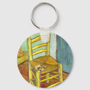 Vincent Van Gogh Stoel met Pijp Sleutelhanger