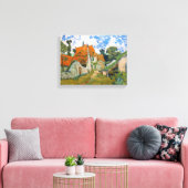 Vincent van Gogh - Straat in Auvers-sur-Oise Canvas Afdruk (Insitu (Woonkamer))