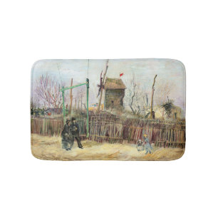 Vincent van Gogh - Straatbeeld in Montmartre Badmat