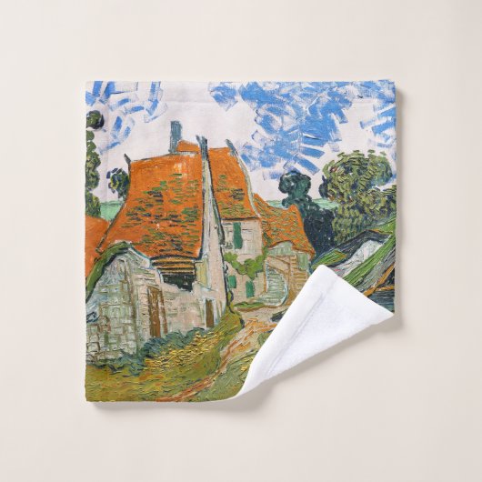 Vincent van Gogh - Street in Auvers-sur-Oise Bad Handdoek (Wasdoekje)