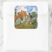 Vincent van Gogh - Street in Auvers-sur-Oise Vierkante Sticker (Tas)