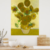 Vincent Van Gogh Sunflower Poster (Keuken)