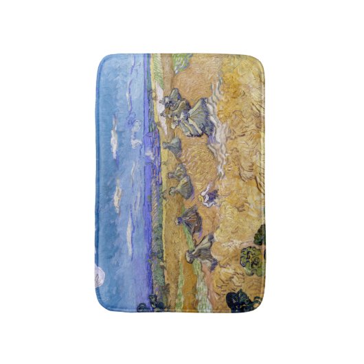 Vincent van Gogh - Tarwe Stacks met luiers Badmat (Voorkant Verticaal)