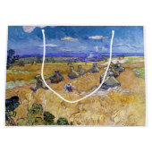 Vincent van Gogh - Tarwe Stacks met luiers Groot Cadeauzakje (Voorkant)