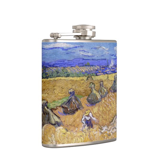 Vincent van Gogh - Tarwe Stacks met luiers Heupfles (Rechts)