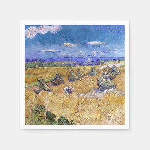 Vincent van Gogh - Tarwe Stacks met luiers Servet