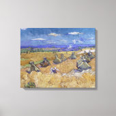 Vincent van Gogh - Tarwe Stacks met Reaper Canvas Afdruk (Voorkant)