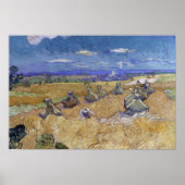 Vincent van Gogh - Tarwe Stacks met Reaper Poster (Voorkant)