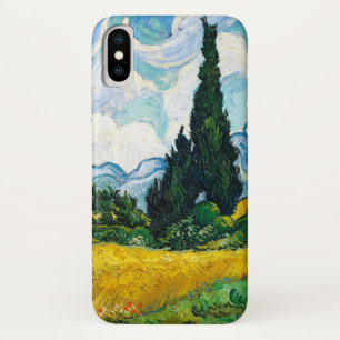 Vincent Van Gogh Tarweveld met cipressen iPhone X Hoesje