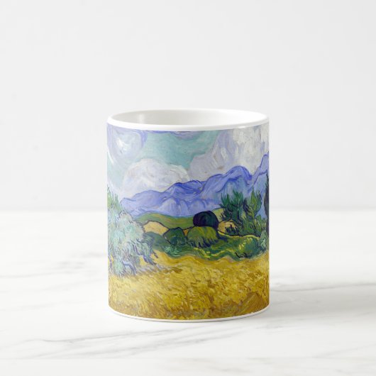 Vincent Van Gogh - Tarweveld met Cipressen Koffiemok (Center)