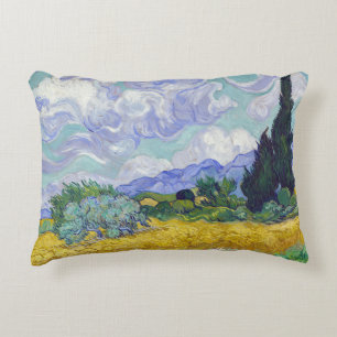 Vincent Van Gogh - Tarweveld met Cypresse Accent Kussen