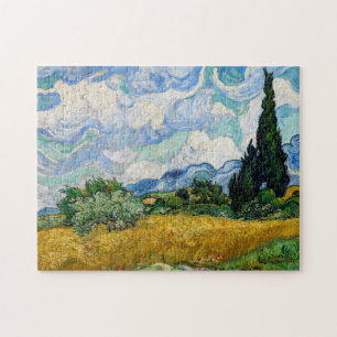 Vincent Van Gogh - Tarweveld met Cypresse Legpuzzel