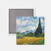 Vincent Van Gogh - Tarweveld met Cypresse Magneet (Voorkant / Achterkant)