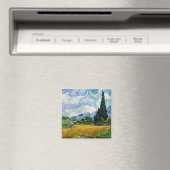 Vincent Van Gogh - Tarweveld met Cypresse Magneet (Insitu (Vaatwasser))