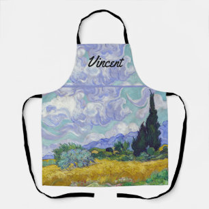 Vincent Van Gogh - Tarweveld met Cypresse Schort