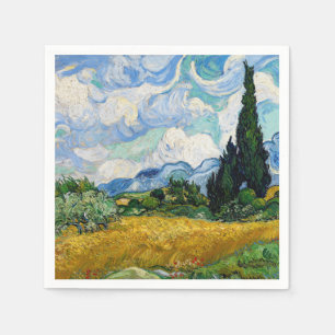 Vincent Van Gogh - Tarweveld met Cypresse Servet