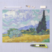 Vincent Van Gogh - Tarweveld met Cypresse Tissuepapier (Craft)