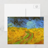 Vincent van Gogh Tarweveld met kraaien Briefkaart (Voorkant / Achterkant)
