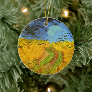 Vincent van Gogh Tarweveld met kraaien Keramisch Ornament