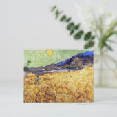 Vincent Van Gogh - Tarweveld met luier en zon Briefkaart (Staand voorkant)