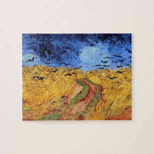 Vincent Van Gogh - Tarweveld met zwarte koeien Legpuzzel