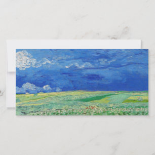 Vincent van Gogh - Tarwevelden onder onweerswolken Bedankkaart