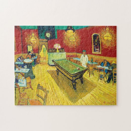 Vincent Van Gogh The Night Cafe (Le café de nuit) Legpuzzel (Horizontaal)