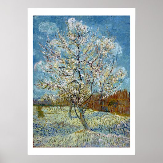 Vincent van Gogh The Pink Peach Tree Poster (Devant)