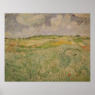 Vincent van Gogh The Plain at Auvers, 1890 Poster