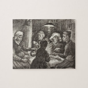 Vincent Van Gogh The Potato Eaters lithograaf Legpuzzel