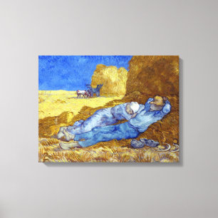 Vincent van Gogh The Siesta (na Millet) Canvas Afdruk