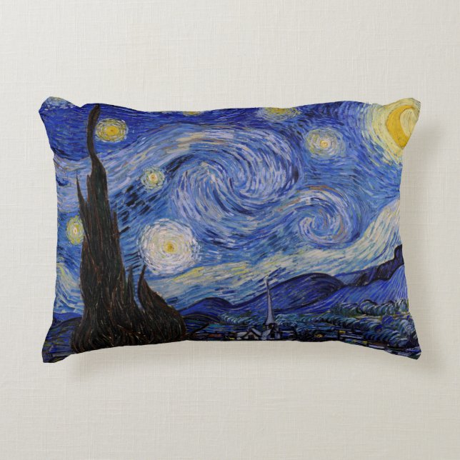 Vincent Van Gogh - The Starry night Accent Kussen (Voorkant)