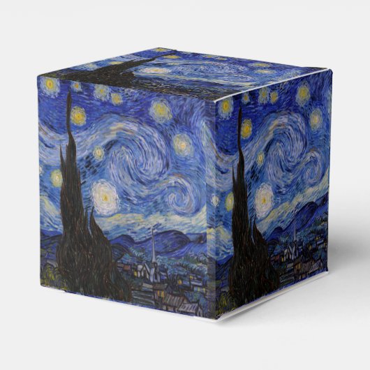 Vincent Van Gogh - The Starry night Bedankdoosjes (Achterkant)