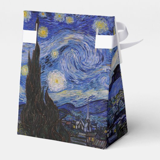 Vincent Van Gogh - The Starry night Bedankdoosjes (Achterkant)