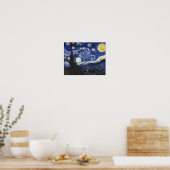 Vincent Van Gogh The Starry Night Fine Art Poster (Cuisine)
