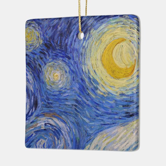 Vincent Van Gogh - The Starry night Keramisch Ornament (Links)