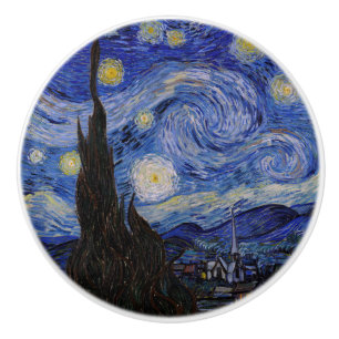 Vincent Van Gogh - The Starry night Keramische Knop