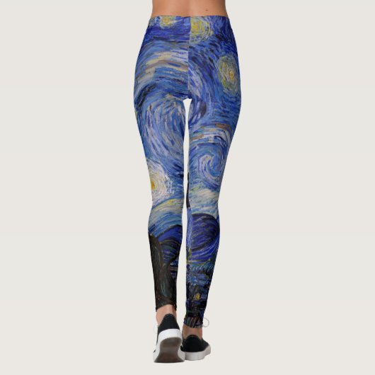 Vincent Van Gogh - The Starry night Leggings (Achterkant)