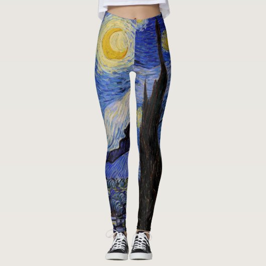 Vincent Van Gogh - The Starry night Leggings (Voorkant)