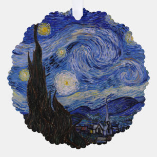 Vincent Van Gogh - The Starry night Ornament Kaart