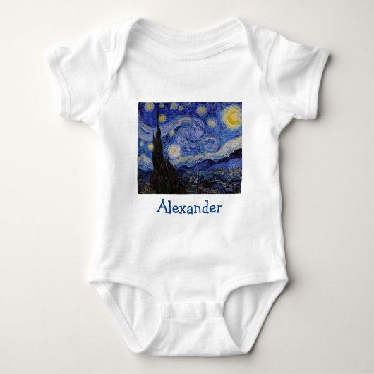 Vincent Van Gogh - The Starry night Romper (Voorkant)