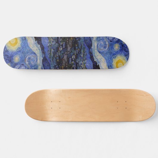 Vincent Van Gogh - The Starry night Skateboard (Horizontaal)