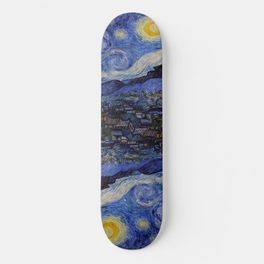 Vincent Van Gogh - The Starry night Skateboard (Voorkant)