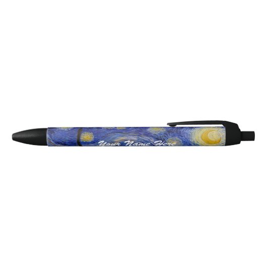 Vincent Van Gogh - The Starry night Zwarte Inkt Pen (Bovenkant)