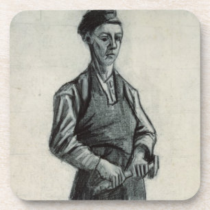 Vincent van Gogh The Young Blacksmith, 1882 Bier Onderzetter