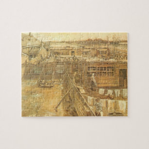 Vincent van Gogh - Timmerwerf en Was Legpuzzel